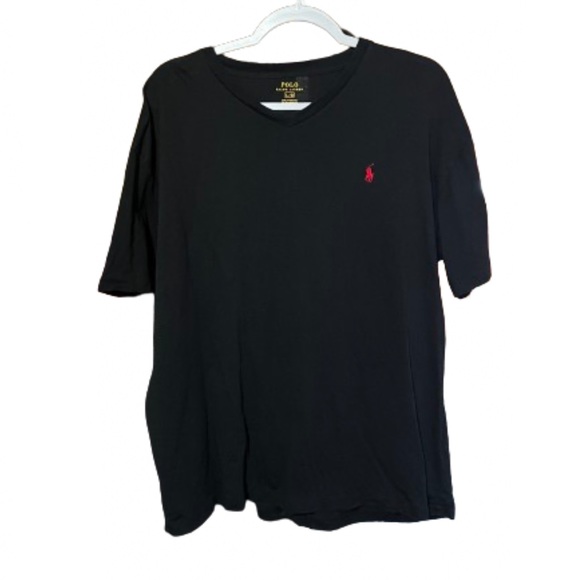 Polo Ralph Lauren Other - Polo by Ralph Lauren Men’s Black V-Neck Casual Size L Short Sleeve Tee Preppy